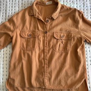 Roolee Women's Button Down Shirt in Tan